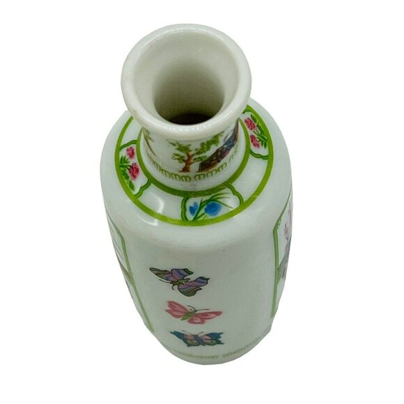 Franklin Mint Geisha Butterfly Mini Imperial Collection Dynasty Vase 1980 Japan - Picture 5 of 8